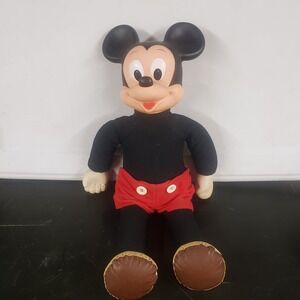 Vintage 1975-Romper Room Mickey Mouse MARCHING Walking 19" Doll - Walt Disney